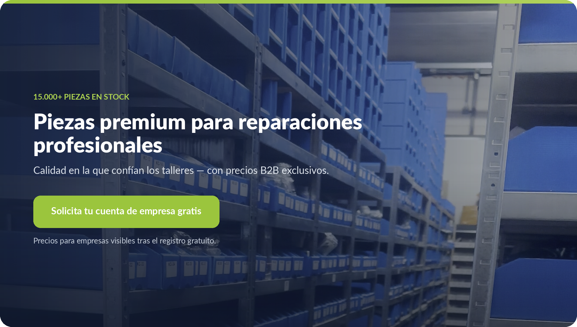 B2B account - ES - desktop
