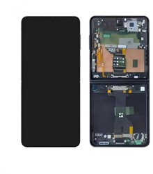 Samsung Galaxy Z Flip 7 (F766B) Display LCD Inner Complete With Frame Black (Service-Pack)