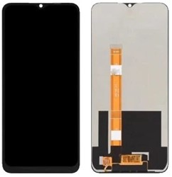 Oppo A15, A15s (CPH2185) LCD Display With Frame Black O-173 (OEM)