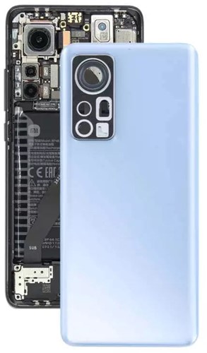 Xiaomi 12, 12S, 12X Back Cover Without Camera Lens Blue
