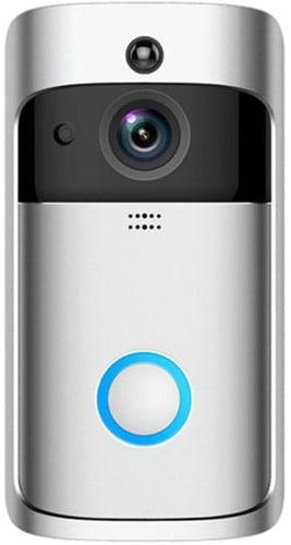Smart Wireless WiFi Ring Doorbell Security Intercom Video Camera Door Bell Chime (Without Battery)