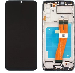 Samsung Galaxy A03s (A037F) Display LCD Complete With Frame Black (Service Pack)
