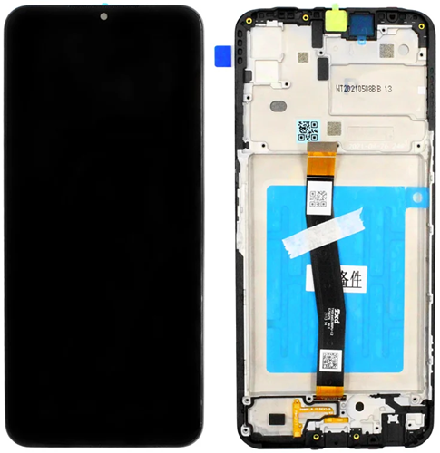 Samsung Galaxy A22 (A226) Display LCD Complete With Frame Black (Service-Pack)