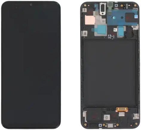 Samsung Galaxy A30 (A305F) Display LCD Black With Frame (OLED)