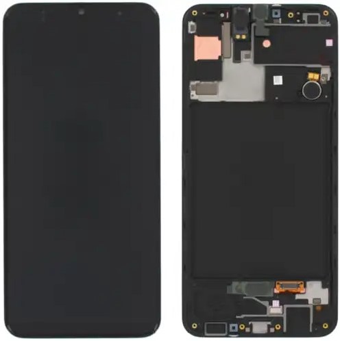 Samsung Galaxy A30s (A307F) Display LCD Black With Frame (OEM)