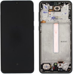 Samsung Galaxy A33 (A336B) LCD Display Complete With Frame Black (Service-Pack)