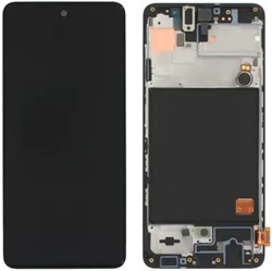 Samsung Galaxy A51 (A515F) Display LCD Complete Black with Frame Original Size (OLED)