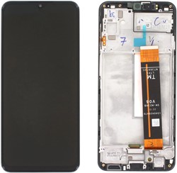 Samsung Galaxy M23 (SM-M236B), M33 (SM-M336B), F23 (SM-E236) Display LCD Complete With Frame Black (Service-Pack)