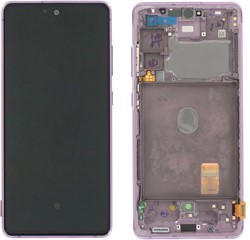 Samsung Galaxy S20 FE (G780F) Display LCD Complete With Frame Cloud Lavender (Pulled)