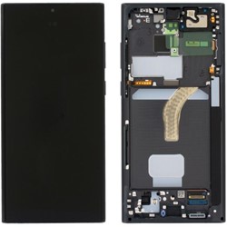 Samsung Galaxy S22 Ultra (S908B) Display LCD Complete With Frame Phantom Black (In-Cell)