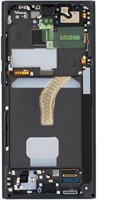 Samsung Galaxy S22 Ultra (S908B) Display LCD Complete With Frame Phantom Black (Service Pack)-3