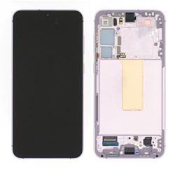 Samsung Galaxy S23 Plus (S916B) Display LCD Complete with Frame Lavender (Service Pack-Assembled)