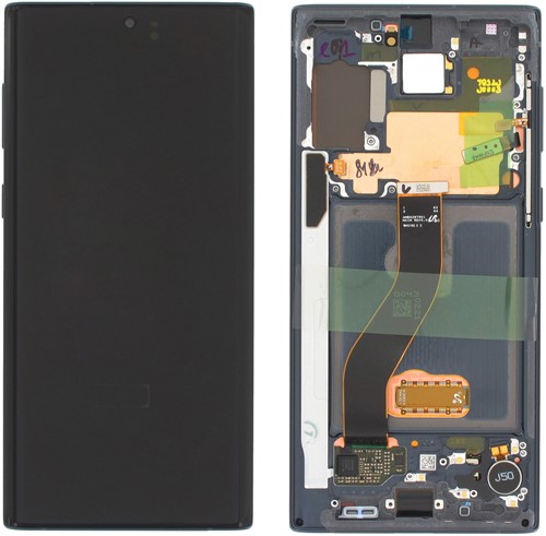 Samsung Galaxy Note 10 (N970F) Display LCD Complete Aura Black (Service Pack)