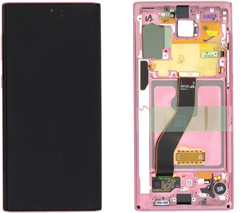 Samsung Galaxy Note 10 (N970F) Display LCD Complete Pink (Service Pack)