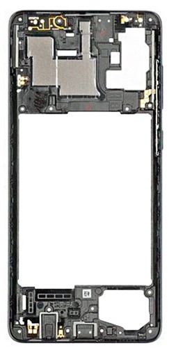Samsung Galaxy A71 (A715F) Middle Frame Black (Service-Pack)