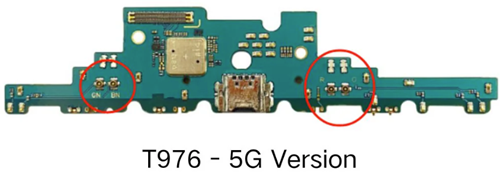 Samsung Galaxy Tab S7 Plus (T976B) Charging Connector Board-5G Version (OEM)