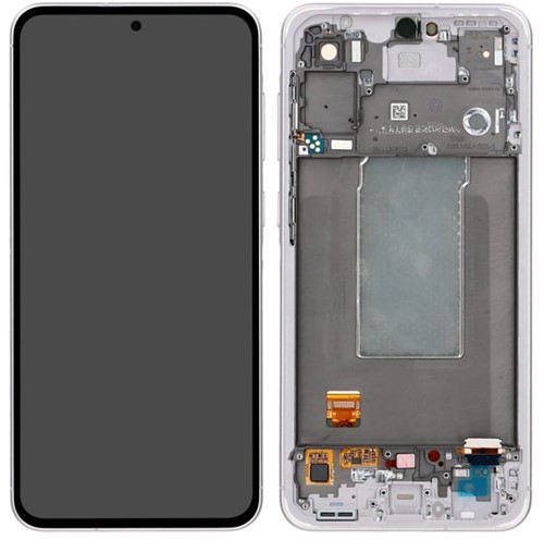 Samsung Galaxy A56 (A566B) Display LCD Complete With Frame Lightgray (Service Pack-Assembled)