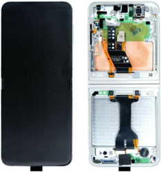 Samsung Galaxy Z Flip 6 (F741B) Inner Display LCD Complete With Frame White (Service-Pack)