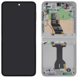 Samsung Galaxy Z Flip 7 FE (SM-F761B) Display LCD Inner Complete With Frame White (Service-Pack)