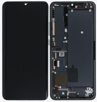 Xiaomi Mi Note 10, Note 10 Pro (2019), Note 10 lite (2020) Display LCD Complete with Frame Black (Service-Pack)