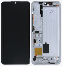 Xiaomi Mi Note 10, Note 10 Pro (2019), Note 10 lite (2020) Display LCD Complete with Frame White (Service-Pack)