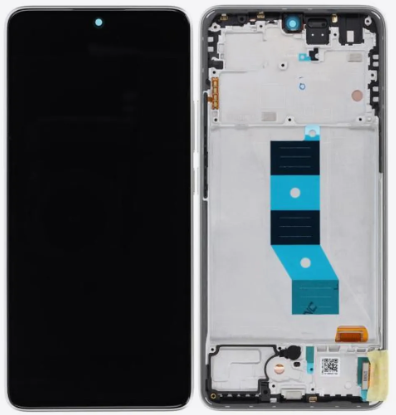Xiaomi Poco M7 Pro (2024), Note 14 5G (2025) Display LCD Complete with Frame Silver (Service-Pack)