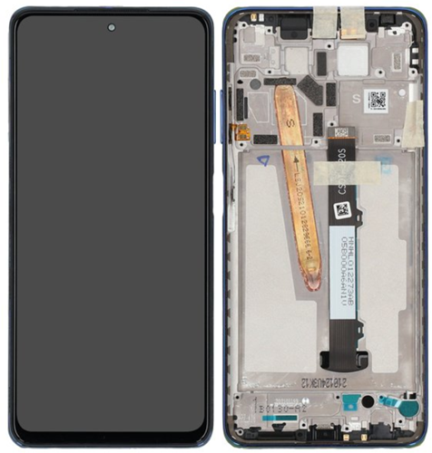 Xiaomi Poco X3 Pro, X3, X3 NFC (2021) Display LCD Complete with Frame Blue (Service-Pack)