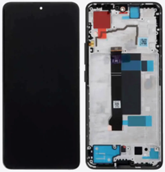 Xiaomi Poco X6 5G, Redmi Note 13 Pro 5G (2024) Display LCD Complete with Frame Black (Service-Pack)
