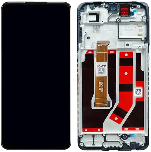 OPPO A98 5G Display LCD Complete with Frame Black (OEM_Equivalent)