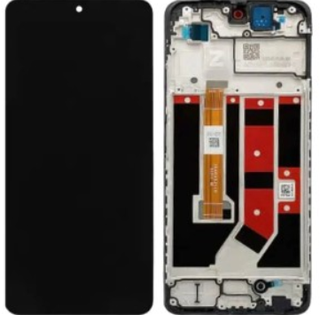 OPPO A40, A40m, A3 (4G) (2024) Display LCD Complete With Frame Black O-187 (OEM-Equivalent)