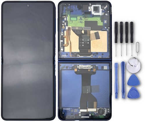 Samsung Galaxy Z Flip 7 (F766B) Inner Display LCD Complete Blue (Service-Pack)