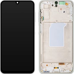 Samsung Galaxy A26 (A266B) Display LCD Complete With Frame White (Service-Pack)