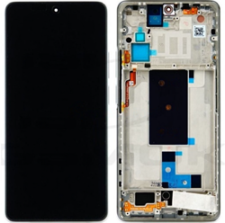 Xiaomi 11T, 11T Pro (2021) Display LCD WIth Frame Complete Silver (Service-Pack)