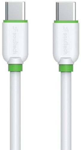 Soultech 3A Type-C to Type-C Data&Charging Cable DK061B White+Green