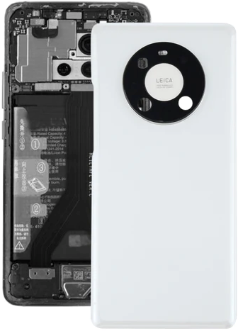 Huawei Mate 40 Pro 4G, 40 Pro 5G, 40 Pro Plus Back Cover With Camera Lens White