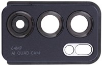 For Oppo Reno 6 5G (CPH2251) Camera Lens With Frame Black
