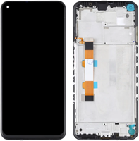 Xiaomi Redmi Note 9 5G, Redmi Note 9T 5G Display LCD With Frame Black (OEM)