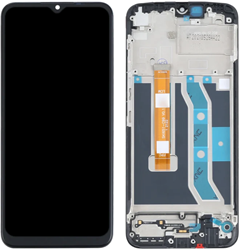 Realme C25, C21Y, C25Y Display LCD With Frame Black (Service-Pack)