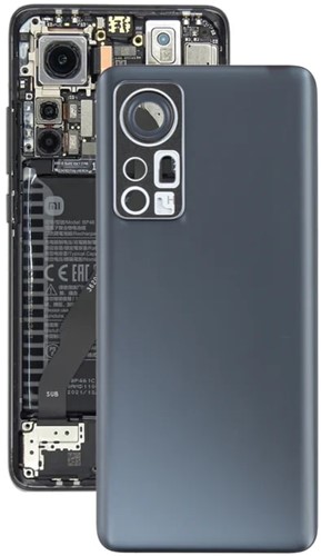 Xiaomi 12, 12S, 12X Back Cover With Camera Lens Grey