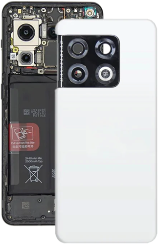 For OnePlus 10 Pro (NE2210, NE2211) Back Cover With Camera Lens Panda White