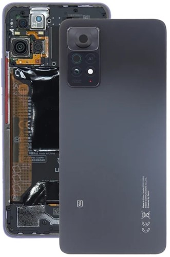 Xiaomi Redmi Note 11 Pro Plus 5G Back Cover With Camera Lens Black (OEM)