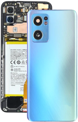 Oppo Reno 7 5G, 7 SE 5G, Find X5 Lite Back Cover With Camera Lens Blue