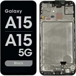 Samsung Galaxy A15 4G, (A155F), A15 5G (A156B) Display LCD With Frame Black (OEM)