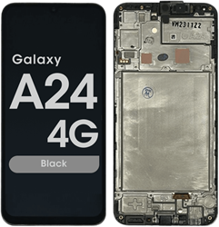 Samsung Galaxy A24 (A245F) Display LCD Complete With Frame Black (Service-Pack)