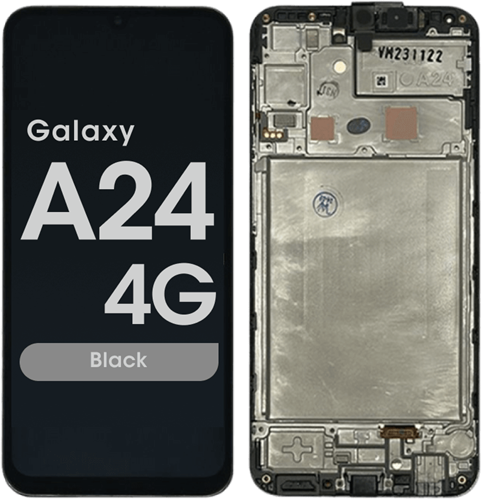 Samsung Galaxy A24 4G (A245F) Display LCD With Frame Black (IN-Cell)