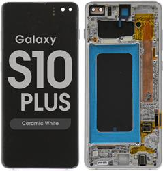Samsung Galaxy S10 Plus (G975F) Display LCD Complete Ceramic White (Service Pack)