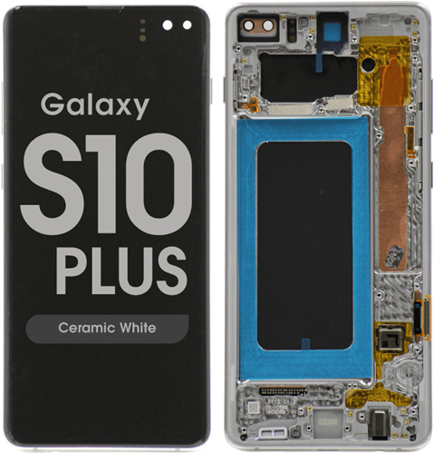 Samsung Galaxy S10 Plus (G975F) Display LCD Complete Ceramic White (Service Pack)