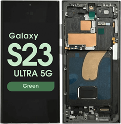 Samsung Galaxy S23 Ultra (S918B) Display LCD Complete With Frame Green (Service Pack)