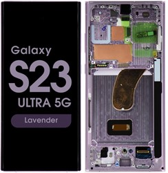 Samsung Galaxy S23 Ultra (S918B) Display LCD Complete With Frame Lavender (Service Pack)