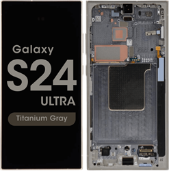 Samsung Galaxy S24 Ultra (S928B) Display LCD Complete with Frame Titanium Gray (Service Pack-Assembeld)